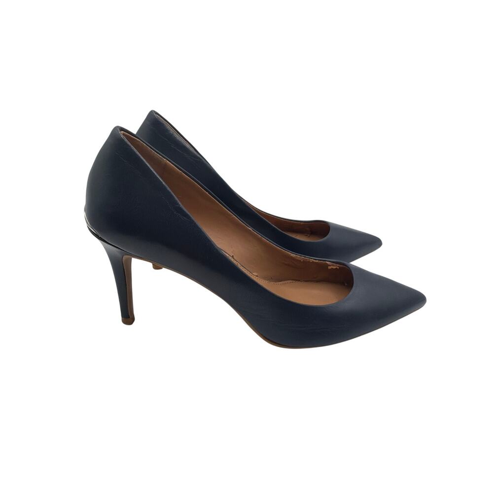 ⭐️ Women Calvin Klein Gayle Navy Pointed Toe Pumps Size 7.5 Professional Career